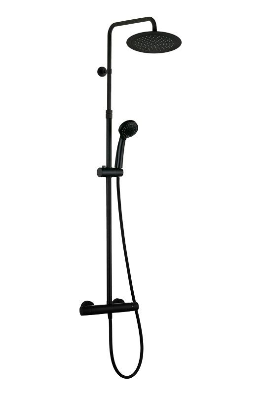 AQG Phil Grifo Sistema Ducha Termostatico Negro